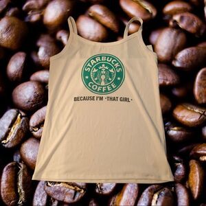 Starbucks y2k style tank